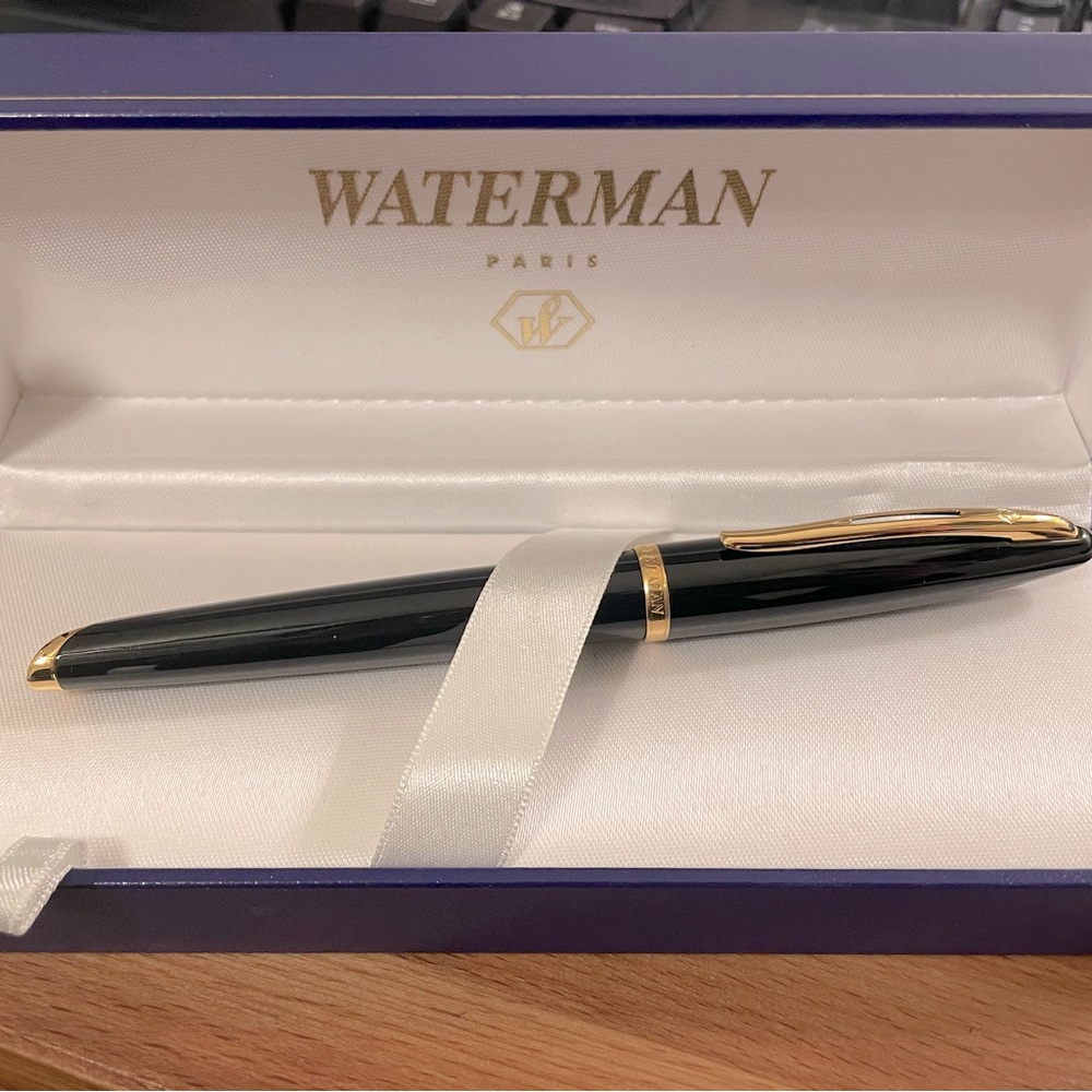 Waterman 23k Gold Rollerball Pen With Refills